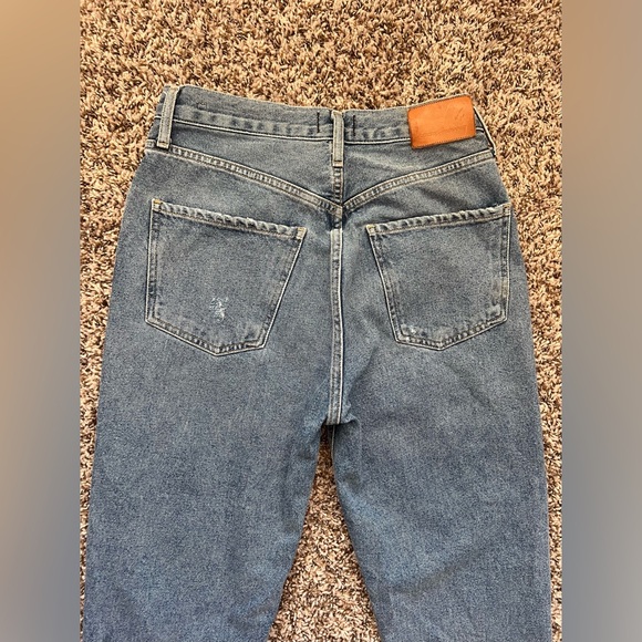 Citizen of Humanity Sabine Blue High Waist Ripped Straight Leg Jeans US27 (0760) - Picture 5 of 14